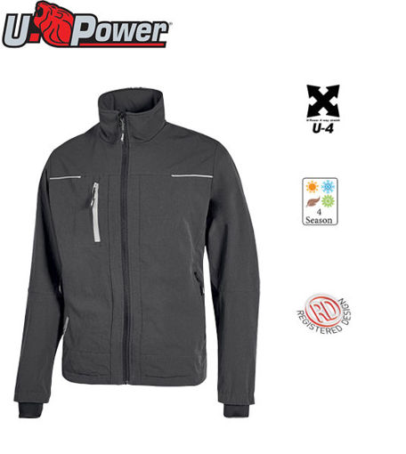 Picture of Radna jakna U-POWER PLUTON  Asphalt Grey